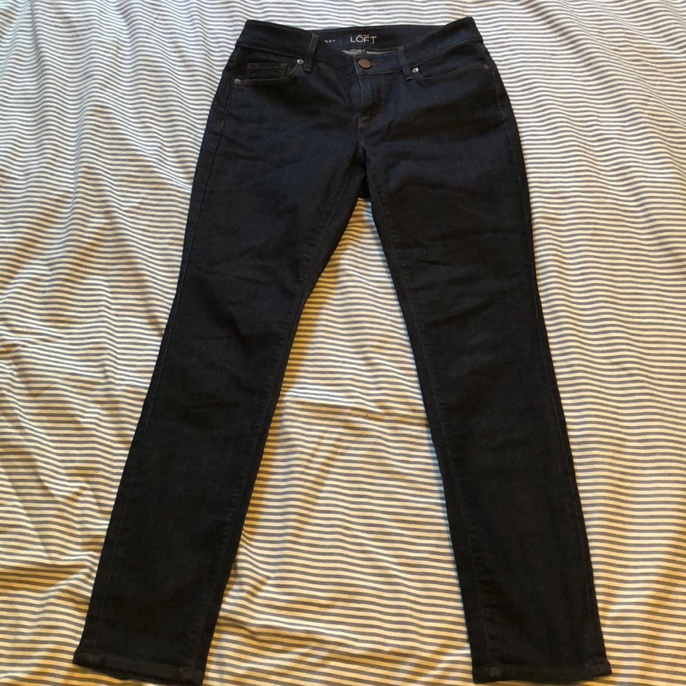 Curvy Skinny Jeans in Dark Denim from Loft